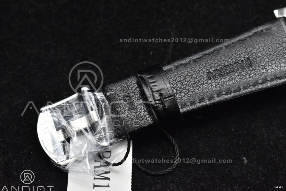 VSF Gray PAM1250 Leather Best Edition Strap Dial Black Due Luminor on 42mm P900 0312